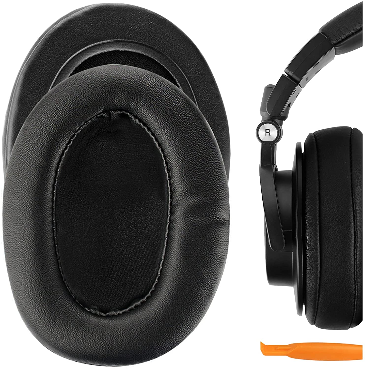Audio Technica Headphone Ath-M20X - Performance Protein Leather Replacement Ear Pads