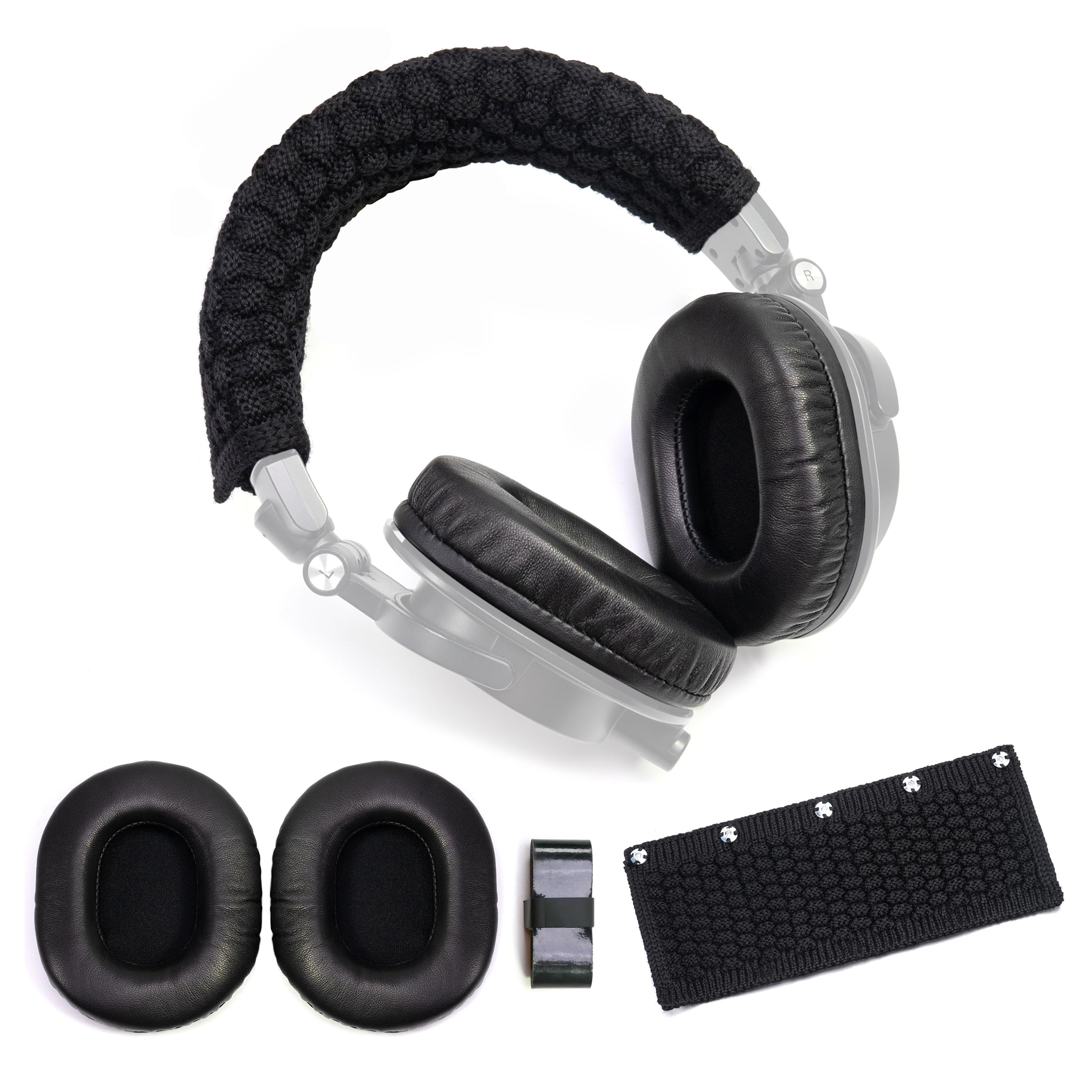 Audio Technica Headphone Ath-M20X - Lambskin Ear Pads Wool Headband Cushion