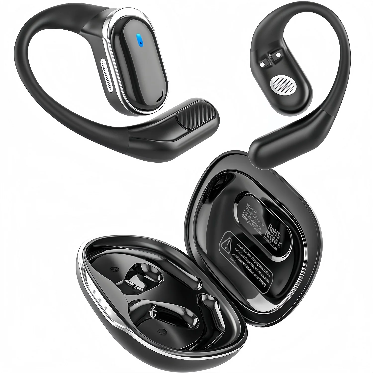 Sports Earphone Hook - Bluetooth Earphones Wireless Headphones with Mic