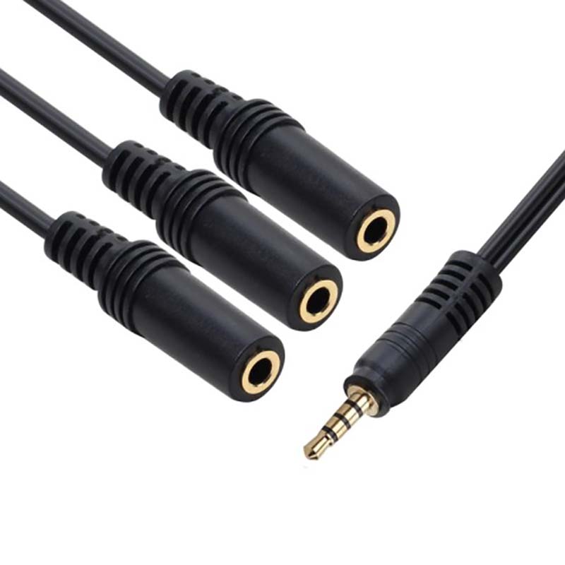 1Pc 3.5mm 3 Way Port Aux Multi - Earphone Splitter Jack recension och pris