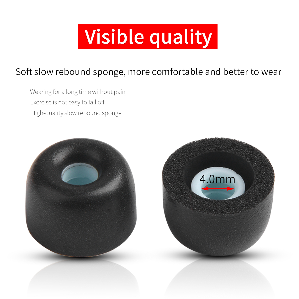 4PCS Memory Foam Ear Tips for  - Anker Speaker Soundcore Boom 2 recension och pris