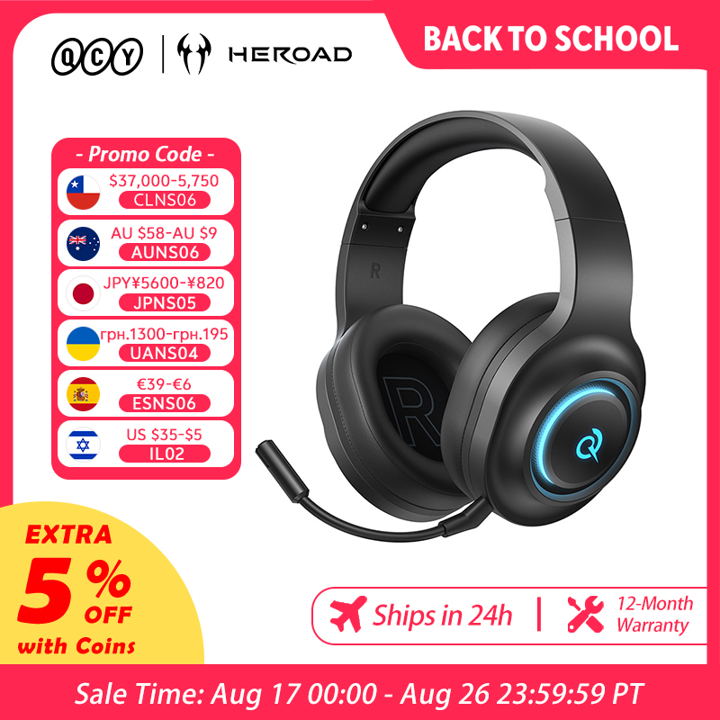 QCY Heroad V200 Gaming Headset - Gaming Headset Rgb recension och pris