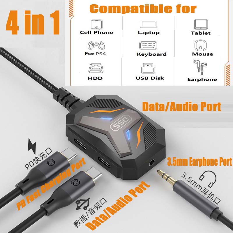 Type C Splitter USB C to 3.5mm - Earphone Splitter Jack recension och pris