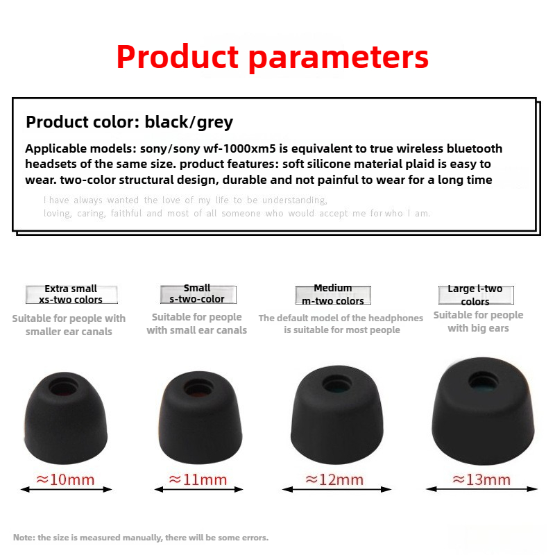 Soft Silicone Ear Tips Replace - Sony Headphone Wf-1000Xm5 recension och pris