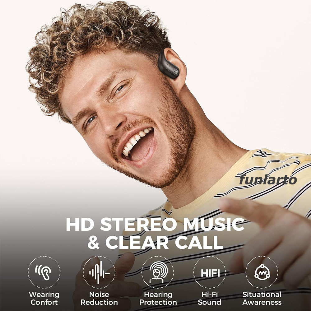 Open-Ear Wireless Running Head - Sports Earphone Hook recension och pris