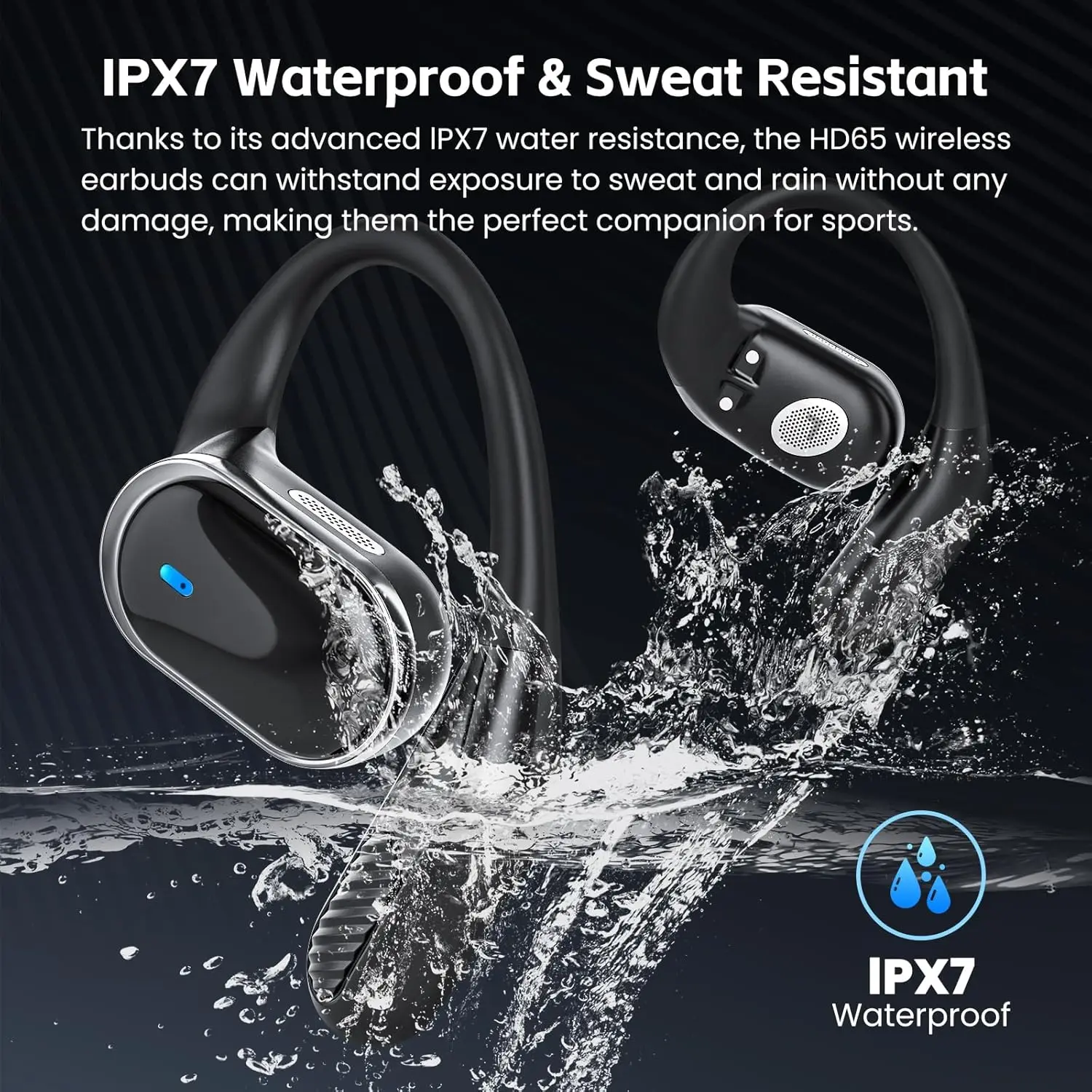 Bluetooth Earphones Wireless H - Sports Earphone Hook recension och pris